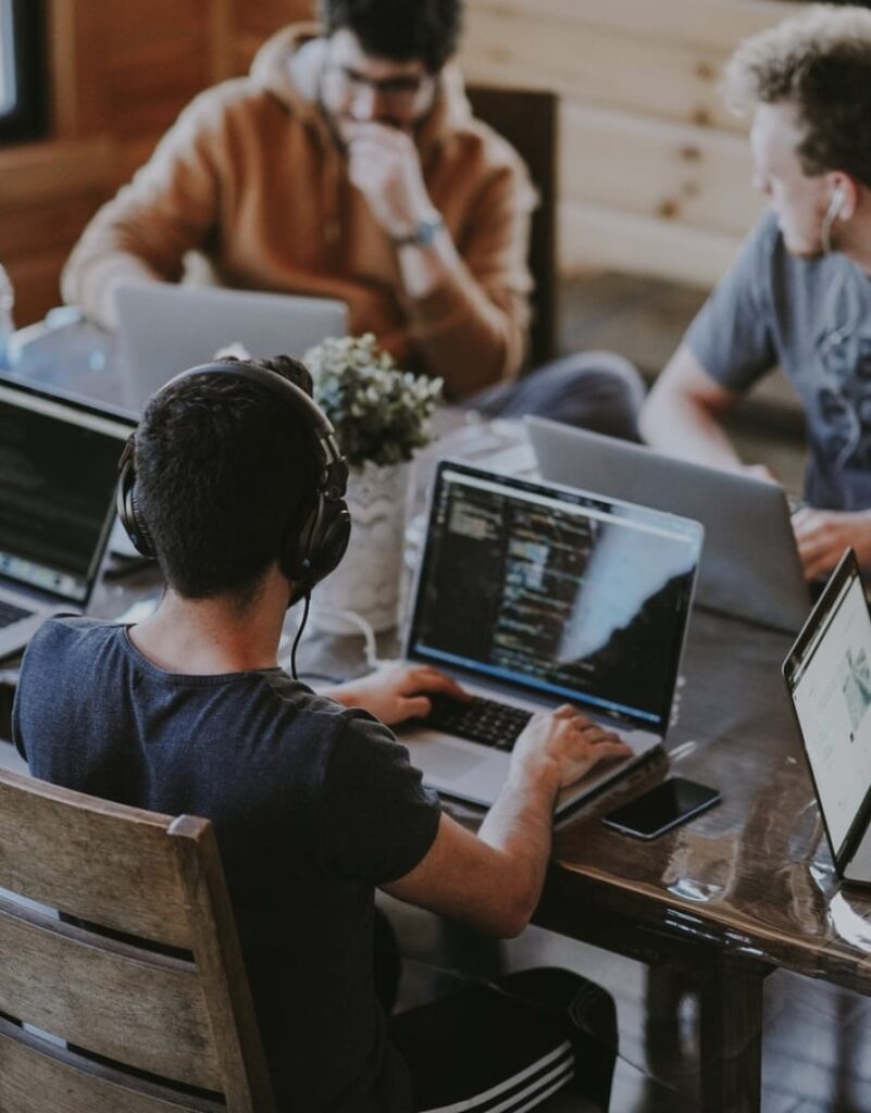 Property management team brainstorming